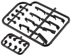 Killerbody 1/10 Scale Molded Door Handle Set (Black)