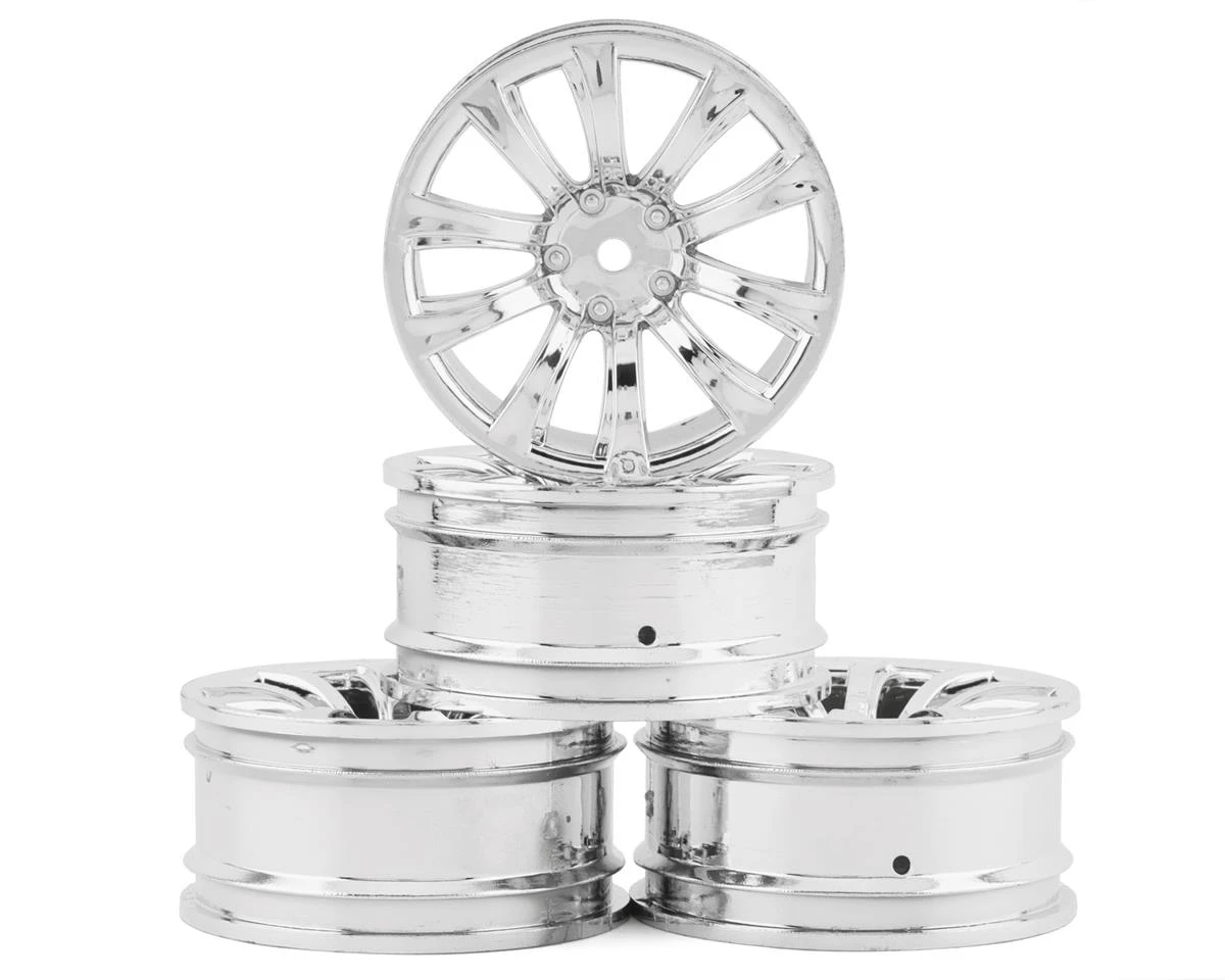 Killerbody 10-Spoke 1/10 On-Road Wheel Set (Chrome) (4) (3mm Offset) w/12mm Hex 3 Killerbody 10-Spoke 1/10 On-Road Wheel Set (Chrome) (4) (3mm Offset) w/12mm Hex