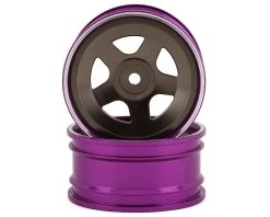 Killerbody Lancia Stratos Giro D'Italia Aluminum On-Road Wheel (Grey/Purple) (2) (3mm Offset) w/12mm Hex