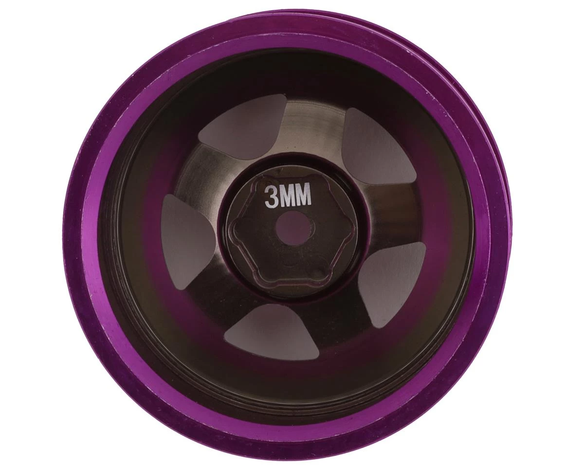 Killerbody Lancia Stratos Giro D'Italia Aluminum On-Road Wheel (Grey/Purple) (2) (3mm Offset) w/12mm Hex 4 Killerbody Lancia Stratos Giro D'Italia Aluminum On-Road Wheel (Grey/Purple) (2) (3mm Offset) w/12mm Hex - Image 2
