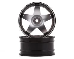 Killerbody Alfa Romeo Turbo Evoluzione Aluminum On-Road Wheel(Silver/Black) (2) (3mm Offset) w/12mm Hex