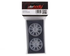 Killerbody 10-Spoke Aluminum On-Road Wheels (Silver/Black) (2) (3mm Offset) w/12mm Hex -Pro Boat  Sales Shop klr 48491sil 2