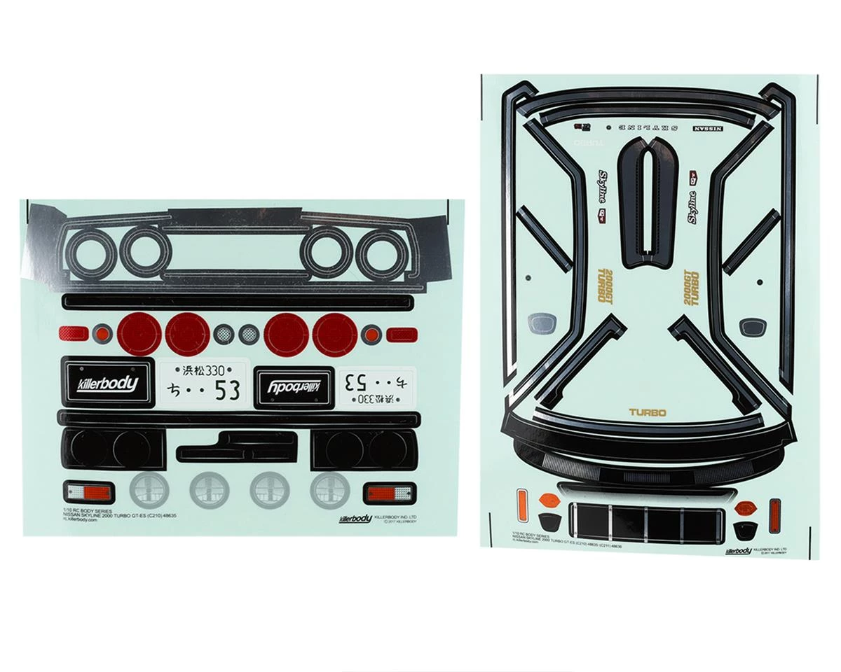 Killerbody 1977 Skyline 2000 GT-ES 1/10 Touring Car Body (Clear) 8 Killerbody 1977 Skyline 2000 GT-ES 1/10 Touring Car Body (Clear) - Image 6