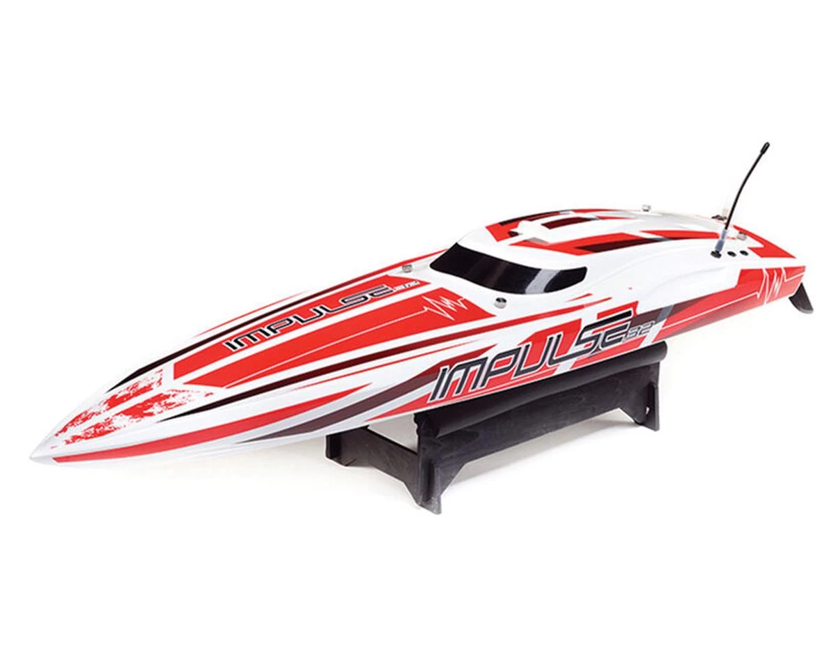 Pro Boat Impulse 32" Deep-V RTR Brushless Boat (White/Red) w/2.4GHz Radio & SMART 3 Pro Boat Impulse 32" Deep-V RTR Brushless Boat (White/Red) w/2.4GHz Radio & SMART