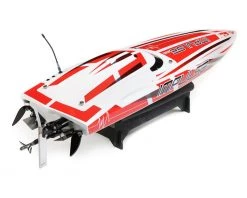 Pro Boat Impulse 32" Deep-V RTR Brushless Boat (White/Red) w/2.4GHz Radio & SMART 15 Pro Boat Impulse 32" Deep-V RTR Brushless Boat (White/Red) w/2.4GHz Radio & SMART -Pro Boat Sales Shop prb08037t2 2