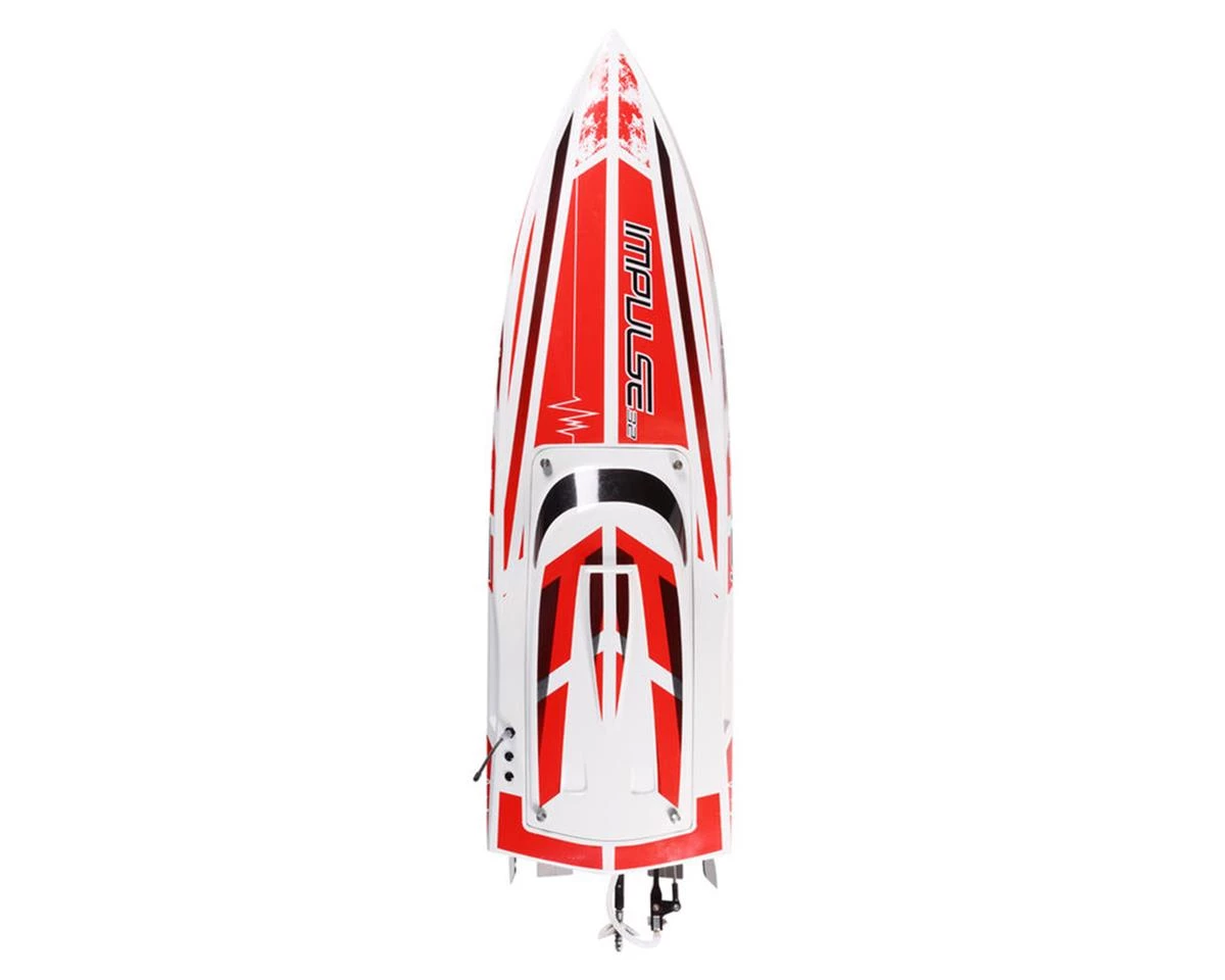 Pro Boat Impulse 32" Deep-V RTR Brushless Boat (White/Red) w/2.4GHz Radio & SMART 9 Pro Boat Impulse 32" Deep-V RTR Brushless Boat (White/Red) w/2.4GHz Radio & SMART - Image 7