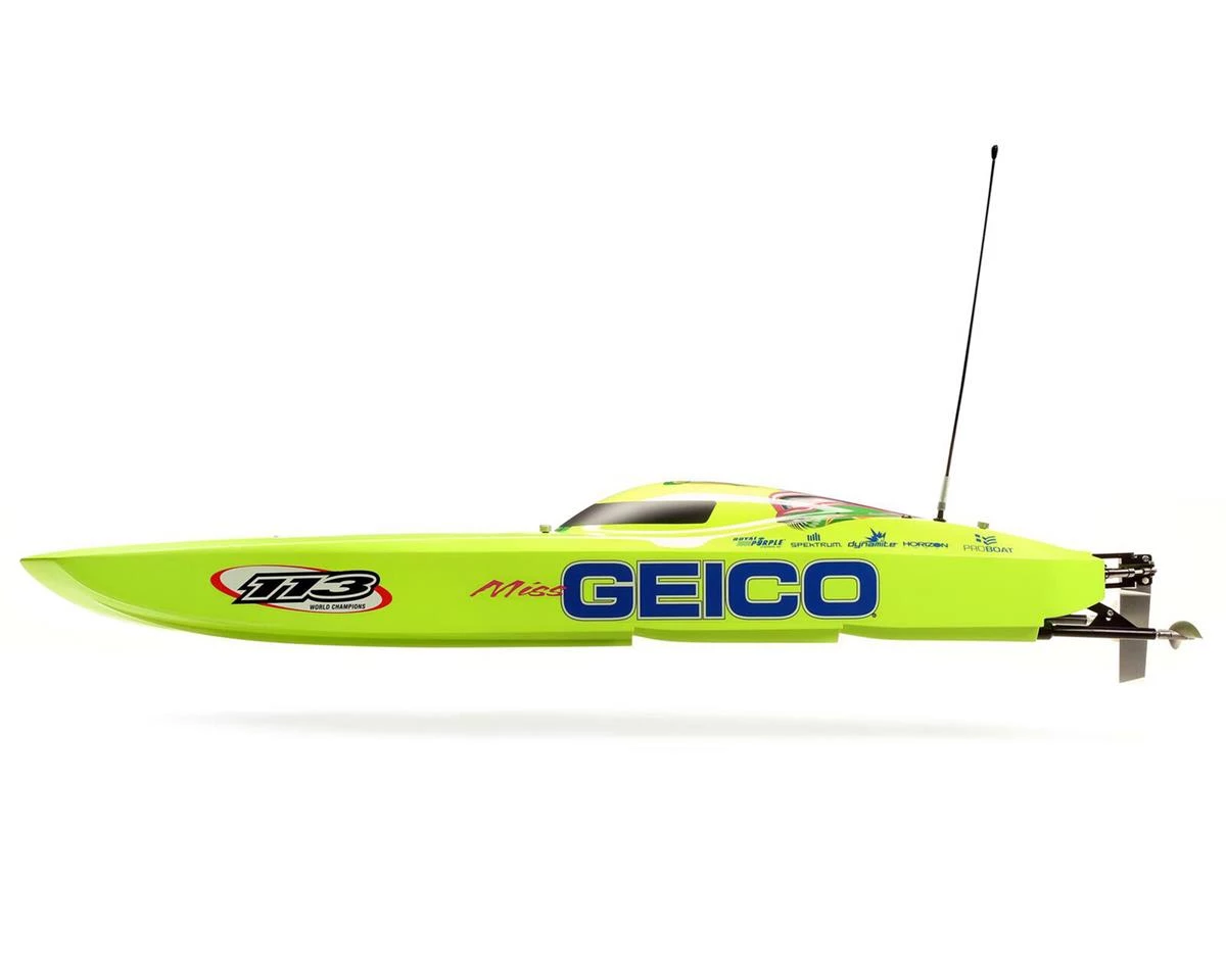 Pro Boat Miss GEICO Zelos 36" Twin RTR 6S Brushless Catamaran Boat w/SLT3 2.4GHz Radio 5 Pro Boat Miss GEICO Zelos 36" Twin RTR 6S Brushless Catamaran Boat w/SLT3 2.4GHz Radio - Image 3