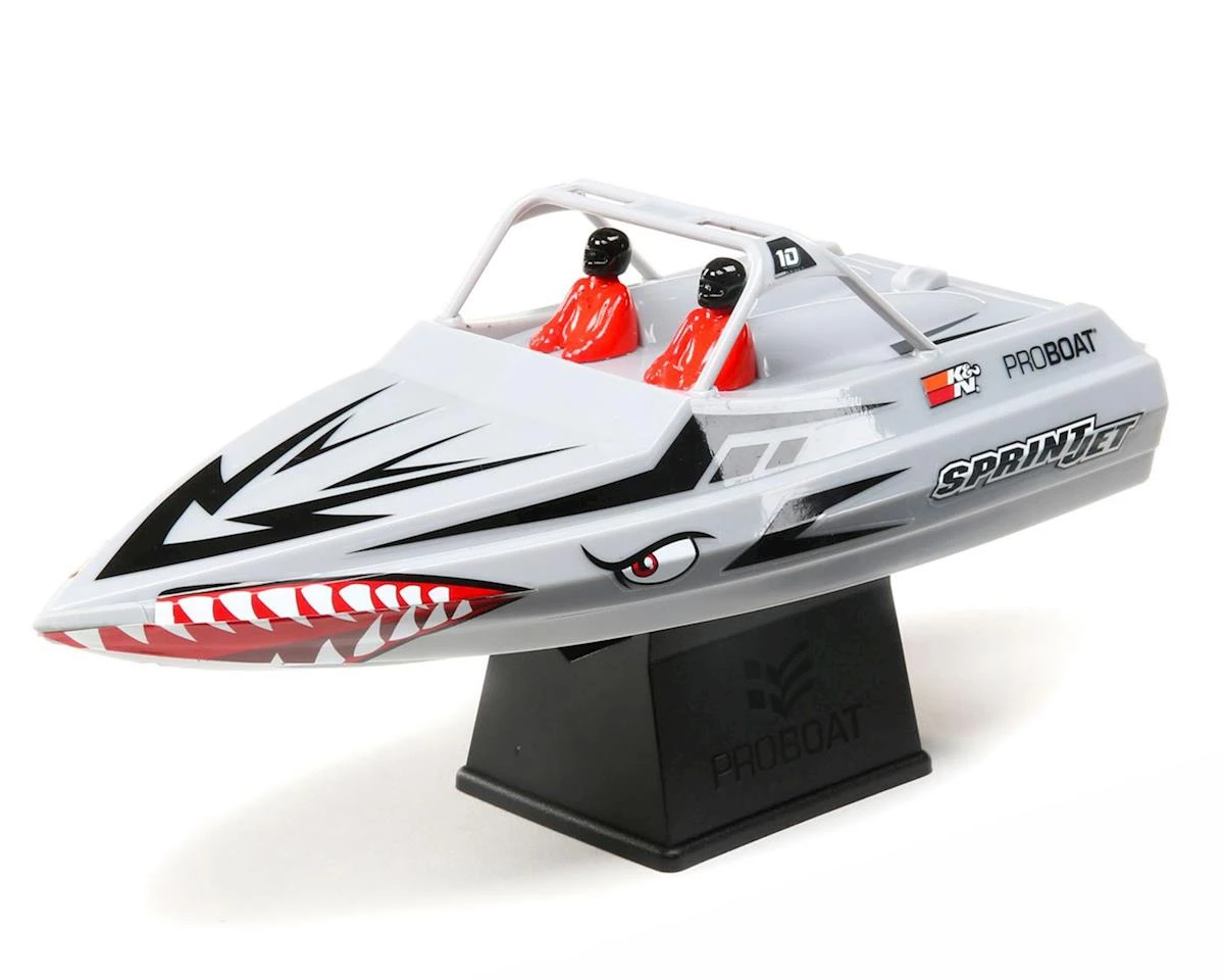 Pro Boat Sprintjet 9 Inch Self-Righting RTR Electric Jet Boat (Silver) w/2.4GHz Radio, Battery & Charger 3 Pro Boat Sprintjet 9 Inch Self-Righting RTR Electric Jet Boat (Silver) w/2.4GHz Radio, Battery & Charger