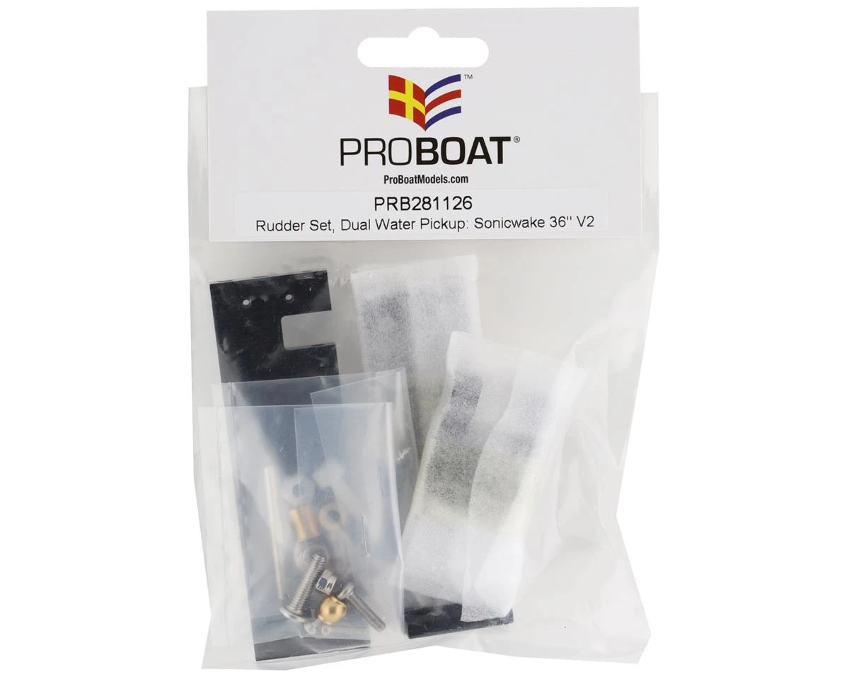 Pro Boat Sonicwake 36 V2 Rudder Set w/Dual Water Pickup 4 Pro Boat Sonicwake 36 V2 Rudder Set w/Dual Water Pickup - Image 2